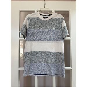 G-Star Raw Blue & White Brallio Marled Stripe T-Shirt